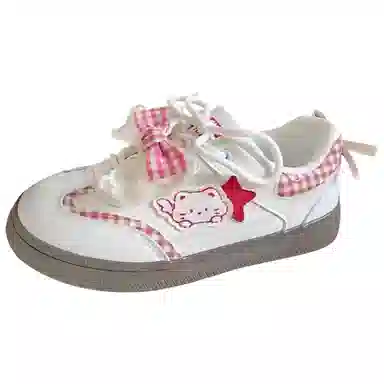 BINGO DUCK Retro Bow Low Sneakers