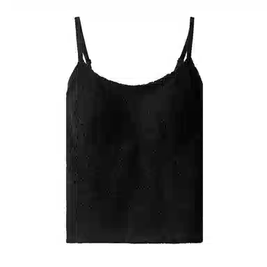 内在密码 蕾丝细带背心女带胸垫修身显瘦无袖上衣秋冬磨毛加绒保暖打底吊带 女款