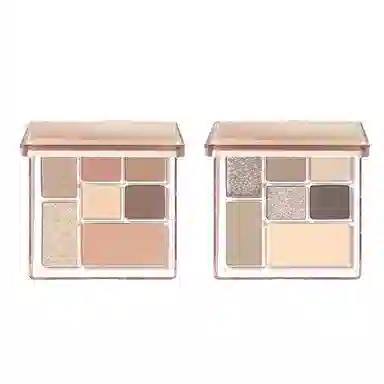 橘朵 七巧板玩趣眼影盘大地色腮红高光修容综合盘 自然眼部修饰
