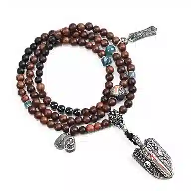 钰澜文玩 雌雄破障剑 北天御#好运 雷击木 木作手串 男女同款情侣款