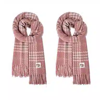 吾皇猫 时尚百搭保暖加厚 聚酯纤维 绒线围巾 男女同款情侣款