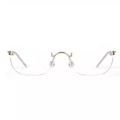 佐川 超轻纯钛无框 精致方框显脸小 高智感高品质镜框 方形 光学眼镜 男女同款情侣款