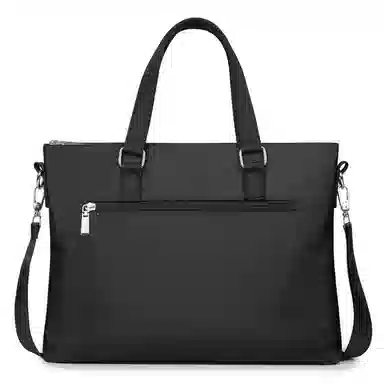 老人头 商务休闲简约通勤 织物 公文包 常规 男款 黑色