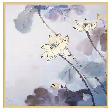 一米画纱 丝绸质感花卉图案国风印花真丝方巾踏青郊游装饰领巾拍照搭配 桑蚕丝 丝巾 女款