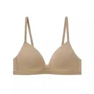 内在密码 法式无痕内衣女小胸聚拢无钢圈上托防下垂一片式三角杯舒适文胸罩 女款