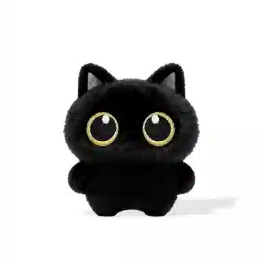 UX Creative Black Cat Plush Pendant