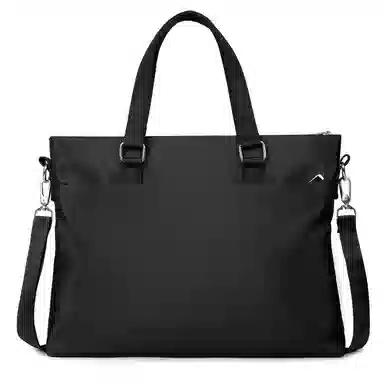 老人头 商务休闲简约通勤 织物 公文包 常规 男款 黑色