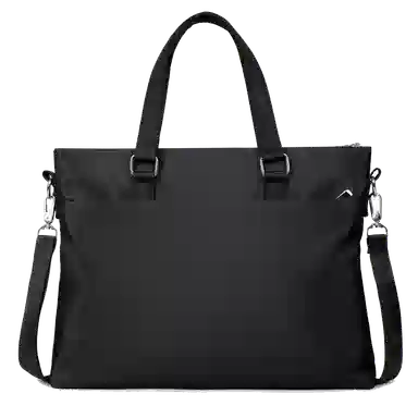 老人头 商务休闲简约通勤 织物 公文包 常规 男款 黑色