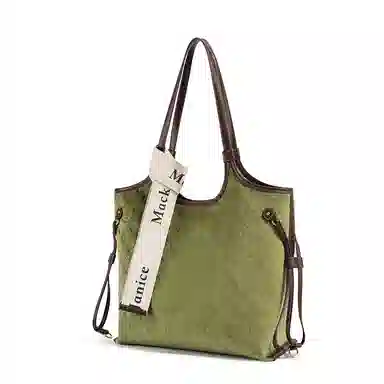 MACKJANICE Tote Bag Avocado Green