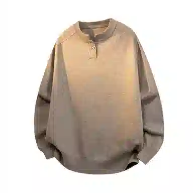 X1617 Henley Knit Sweater