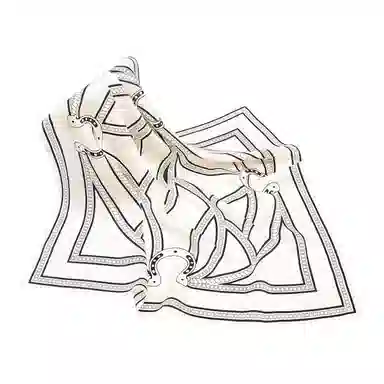 一米画纱 古典花卉雅韵国风真丝方巾旅游装饰素绸缎领巾搭配西装时尚出游 桑蚕丝 丝巾 女款