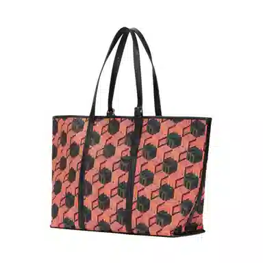 MCM Cubic Monogram Tote Red