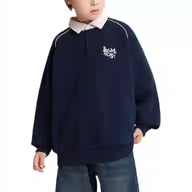 左西卫衣 字母加绒保暖防静电耐磨透气长袖 儿童款