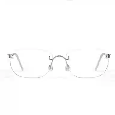 佐川 超轻纯钛无框 精致方框显脸小 高智感高品质镜框 方形 光学眼镜 男女同款情侣款