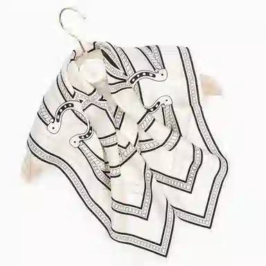 一米画纱 古典花卉雅韵国风真丝方巾旅游装饰素绸缎领巾搭配西装时尚出游 桑蚕丝 丝巾 女款