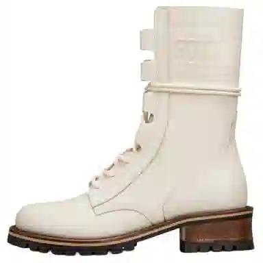 Dior Martin Boots White