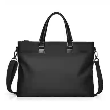 老人头 商务休闲简约通勤 织物 公文包 常规 男款 黑色