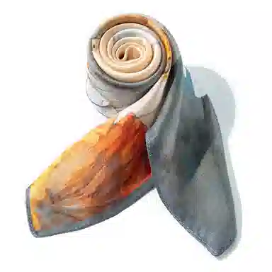 一米画纱 丝绸质感花卉图案国风印花真丝方巾踏青郊游装饰领巾拍照搭配 桑蚕丝 丝巾 女款