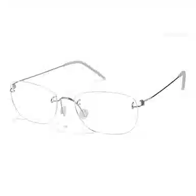 佐川 超轻纯钛无框 精致方框显脸小 高智感高品质镜框 方形 光学眼镜 男女同款情侣款