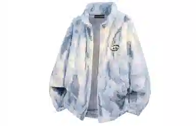 大卫贝肯 美式学院风基础款渐变撞色拼接设计宽松舒适休闲百搭简约保暖加厚羊羔绒绒感外套 男女同款