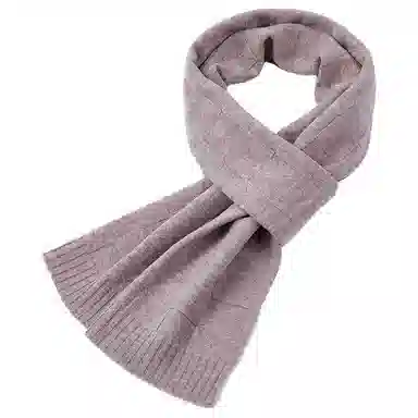 红豆 简约细腻柔软舒适时尚保暖 羊毛 绒线围巾 男款