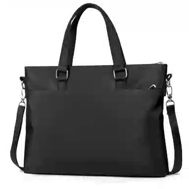 老人头 商务休闲简约通勤 织物 公文包 常规 男款 黑色