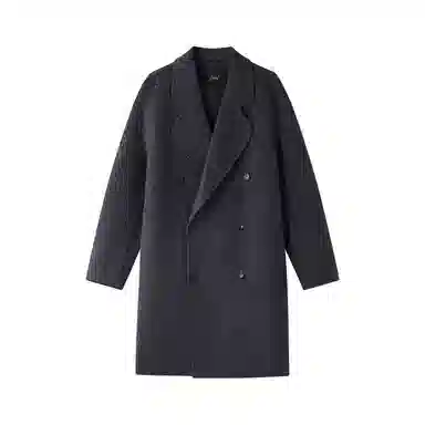 HERBEL Classic Double-Breasted Wool Coat