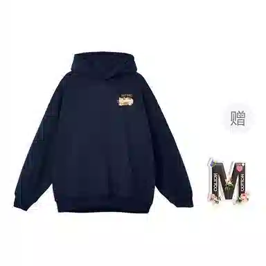 棉购 美式连帽印花加绒加厚潮流重磅学生卫衣 女款
