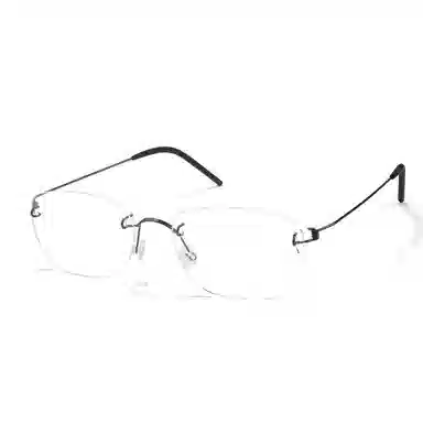 佐川 超轻纯钛无框 精致方框显脸小 高智感高品质镜框 方形 光学眼镜 男女同款情侣款