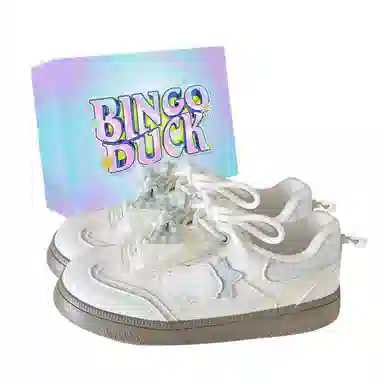 BINGO DUCK Retro Bow Low Sneakers