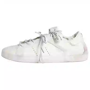 Miu Miu Ruches Leather Sneakers White