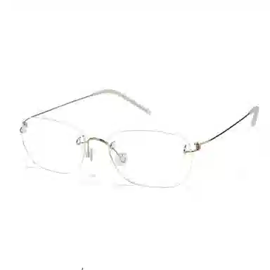 佐川 超轻纯钛无框 精致方框显脸小 高智感高品质镜框 方形 光学眼镜 男女同款情侣款