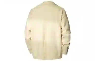 大卫贝肯 美式复古简约高级感双缝坑纹拼接重组街头无性别主义套头针织线衣品牌英文印花圆领打底毛衣 男女同款