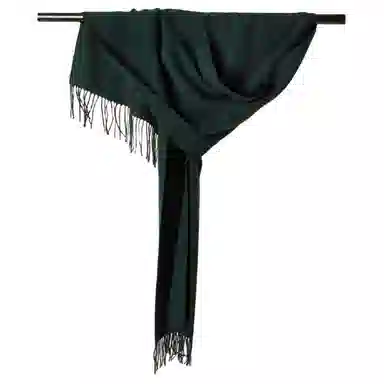 红豆 简约大气柔软轻盈百搭时尚 羊毛 绒线围巾 男女同款情侣款