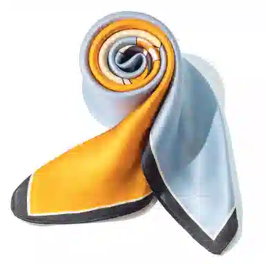 一米画纱 古典花卉雅韵国风真丝方巾旅游装饰素绸缎领巾搭配西装时尚出游 桑蚕丝 丝巾 女款