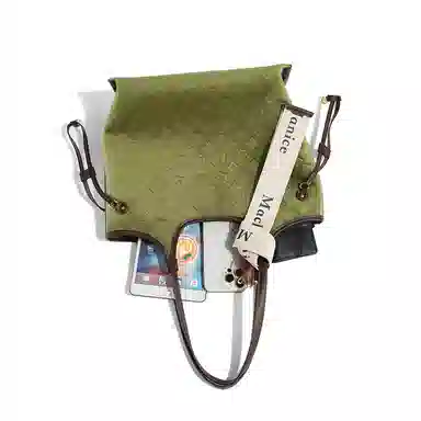 MACKJANICE Tote Bag Avocado Green