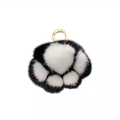 玄唐 创意可爱猫掌印舒适手感汽车高级感包包挂饰物 毛绒 挂件 男女同款情侣款