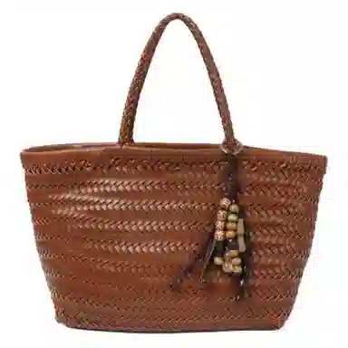 MZ Houge Handwoven Tote Brown