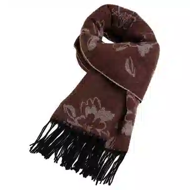 红豆 时尚柔软大气百搭 羊毛 绒线围巾 男女同款情侣款