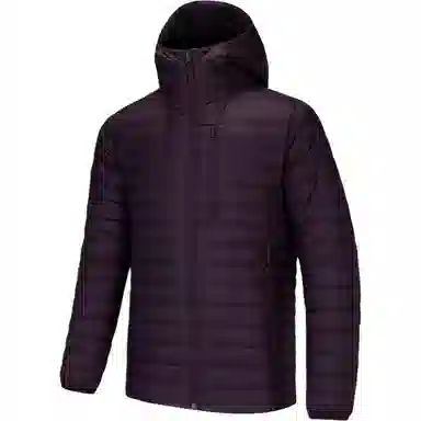 超级安踏 连帽拉链纯色保暖修身羽绒服 男款