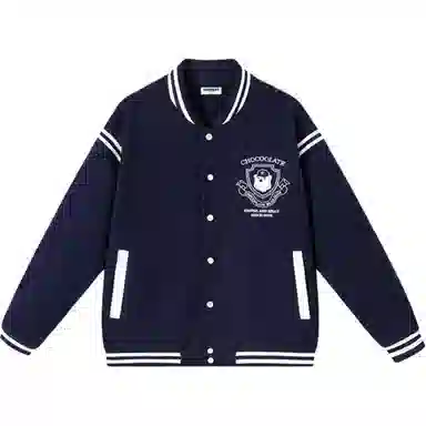CHOCOOLATE Vintage Embroidered Baseball Jacket