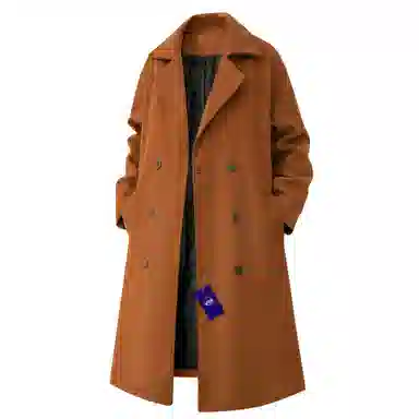 SANTASTIC Classic Double-Breasted Wool Coat