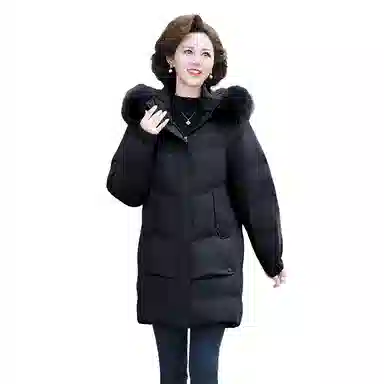 雅鹿 优雅中年妈妈装外套冬季羽绒服 女款