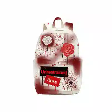 Converse Logo Backpack White Red