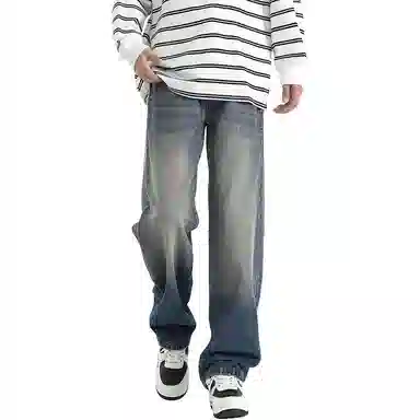 TFU Vintage Washed Loose Jeans