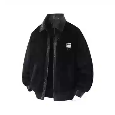 布客行 轻奢老钱风高级感潮服硬挺重磅美式复古高街工装雅痞机车机能风美拉德防寒秋冬保暖皮衣夹克 男女同款