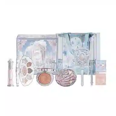 花知晓 珍珠海蚌礼盒 玻璃唇奶油肌清透不卡粉