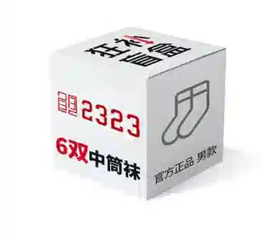 二三二三 狂补 潮流时尚透气抗菌运动篮球袜舒适亲肤简约百搭休闲袜健身跑步个性户外骑行滑雪设计袜子盲盒 男款