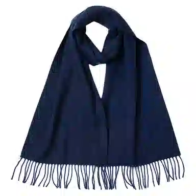 红豆 牌绒毛混纺毛笔字提花 羊毛 绒线围巾 男女同款情侣款