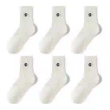 二三二三 狂补 潮流时尚透气抗菌运动篮球袜舒适亲肤简约百搭休闲袜健身跑步个性户外骑行滑雪设计袜子盲盒 男款